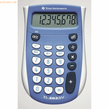 Texas Instruments Taschenrechner TI-503 SV 8-stellig Batteriebetrieb w