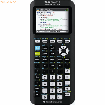 Texas Instruments Grafikrechner TI-84 Plus CE-T Python Edition schwarz