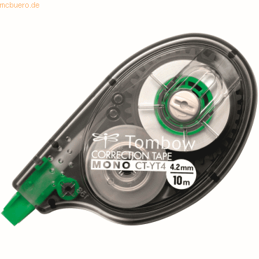 4901991585100 - Korrekturroller MONO CT-YT4 seitliche Abrolltechnik Bandmaße L 10 m x B 42 mm zu 72 % aus Recycling-Kunststoff