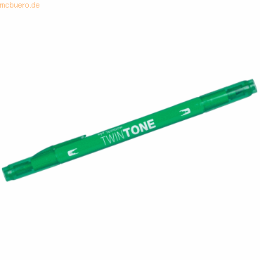 4003198142084 - 6 x Doppelfasermaler TwinTone Rund- und Finelinerspitze green