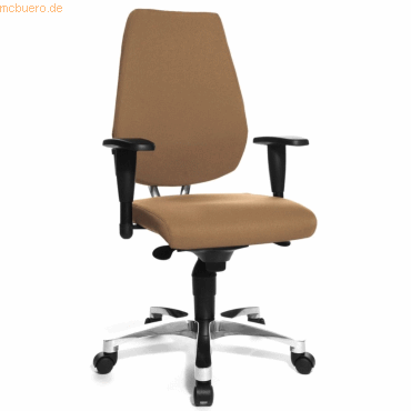 4014296041339 - Bürodrehstuhl Sitness 30 mit Armlehnen hellbraun 4014296041339 - Bürodrehstuhl Sitness 30 mit Armlehnen hellbraun