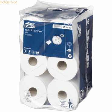 Tork Toilettenpapier Advanced SmartOne T9 2-lagig 13,4cmx111,6m weiß V