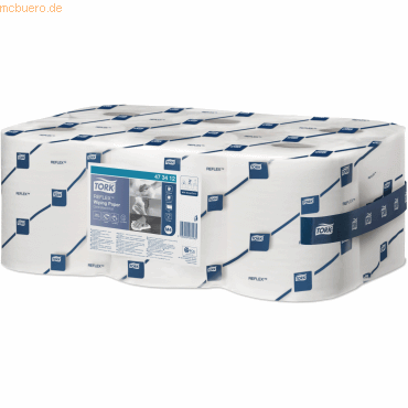 3133200062565 - Tork Reflex ™ Mehrzweck Papiertücher Nachfüllrollen für M4 Systeme 1 Karton = 6 Rollen weiß 1-lagig Länge 114 m 3133200062565 - Tork Reflex ™ Mehrzweck Papiertücher Nachfüllrollen für M4 Systeme 1 Karton = 6 Rollen weiß 1-lagig Länge 114 m