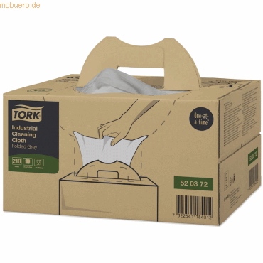 Tork Reinigungstücher Premium 1-lagig 35,5x41,5cm grau VE=210 Tücher H