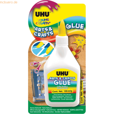 10 x Uhu Bastelkleber Art & Craft Glue 100ml