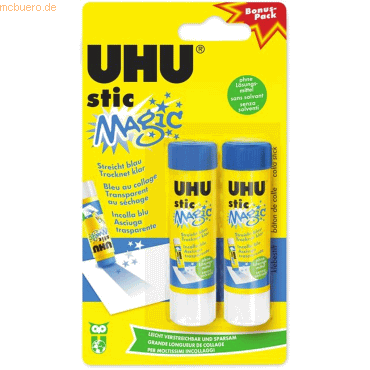 4026700452419 - 6 x Uhu Klebestift stic magic blue VE=2x82g