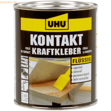 6 x Uhu Kontakt-Kraftkleber flüssig Dose 650g