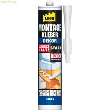 4026700470307 - 12 x Uhu Montagekleber Dekor Kartusche 470g