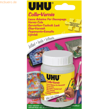 4026700473759 - 6 x Uhu Bastellack Creativ Servietten-Technik seidenglanz Dose 150ml B