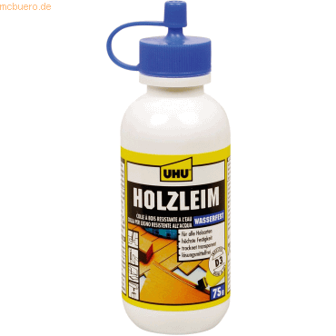 12 x Uhu Holzleim Wasserfest D3 Flasche 75g