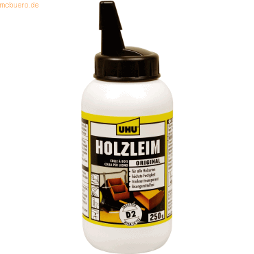 12 x Uhu Holzleim Original D2 Flasche 250g