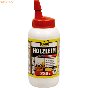 12 x Uhu Holzleim Express EN204 (D2) Flasche 250g