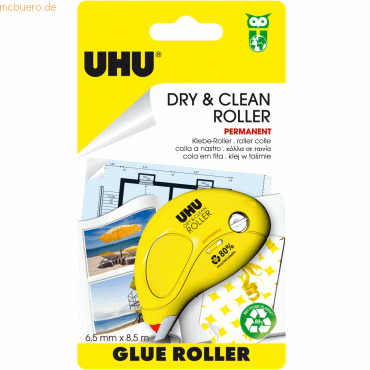 Uhu Kleberoller Dry+Clean permanent 8,5mx6,5mm