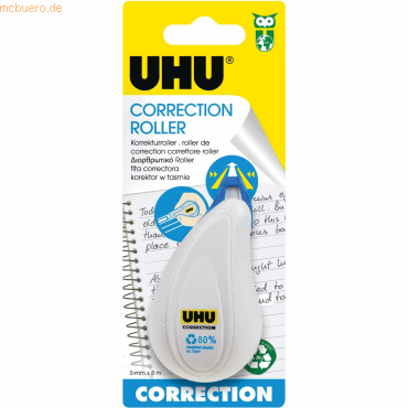 4026700512908 - 6 x Uhu Korrekturroller Correction Roller Sideway 8mx5mm