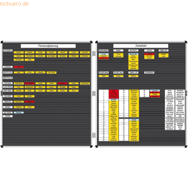 4024158020327 - Doppeltafel Planrecord 2xB620xH770mm mit 2x61 Steckbahnen