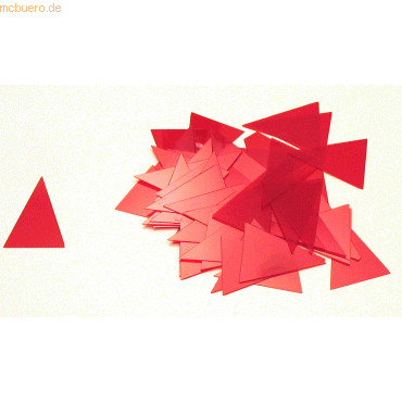 Ultradex Signale Dreieck-Form transparent B24xH32mm VE=50 Stück rot