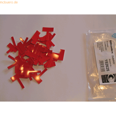 Ultradex Signale T-Form nicht transparent B24xH32mm VE=50 Stück rot