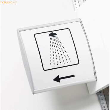 4024158204284 - Wegweiser Serie Color wandabstehend BxH 122x122mm gewölbtes A