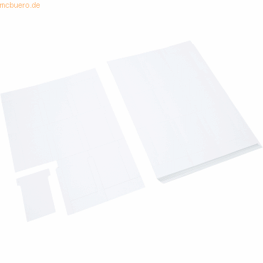 Ultradex T-Karten Breitformat für Drucker weiß VE=80 Stück
