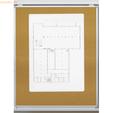 4024158916156 - Schiebetafel Pinntafel BxHxT 1200x1200x22mm hellgrau