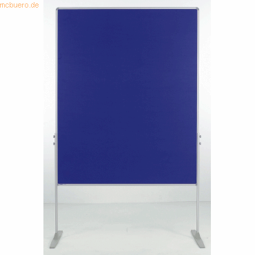 4024158018553 - Moderationswand beidseitig Filz 1200x1500mm blau VE=1