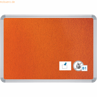 4024158079677 - Stellwandtafel beidseitig Filz B1800xH1200xT22mm orange