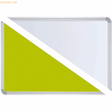 4024158776521 - Stellwandtafel Pinntafel Whiteboard B1400xH600xT22mm grün wei