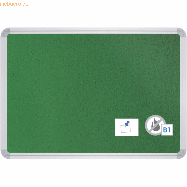 4024158544168 - Pinntafel Filz schwer entflammbar B1800xH1200xT22mm grün 4024158544168 - Pinntafel Filz schwer entflammbar B1800xH1200xT22mm grün