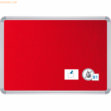 4024158541679 - Pinntafel Filz schwer entflammbar B1200xH900xT22mm rot 4024158541679 - Pinntafel Filz schwer entflammbar B1200xH900xT22mm rot