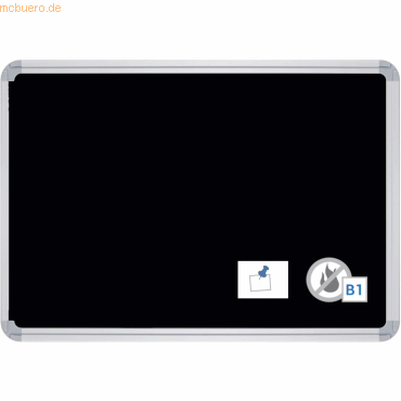 4024158543239 - Pinntafel Filz schwer entflammbar B1200xH900xT22mm schwarz 4024158543239 - Pinntafel Filz schwer entflammbar B1200xH900xT22mm schwarz