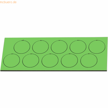 4024158013947 - Magnetische Symbole Kreis 20mm VE=10 Stück lind