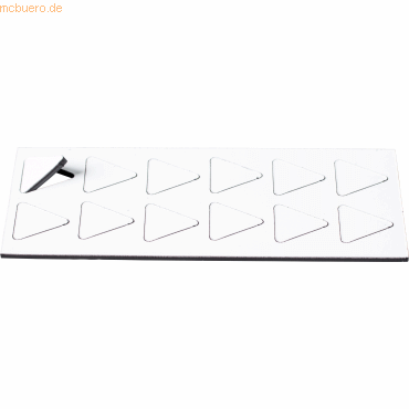 4024158014456 - Magnetische Symbole Dreieck 19x19mm VE=12 Stück weiß