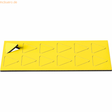 4024158014487 - Magnetische Symbole Dreieck 19x19mm VE=12 Stück zitrone