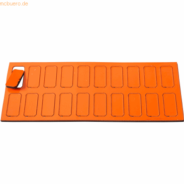 4024158014524 - Magnetische Symbole Rechteck 19x9mm VE=20 Stück orange