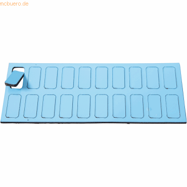 4024158014548 - Magnetische Symbole Rechteck 19x9mm VE=20 Stück hellblau