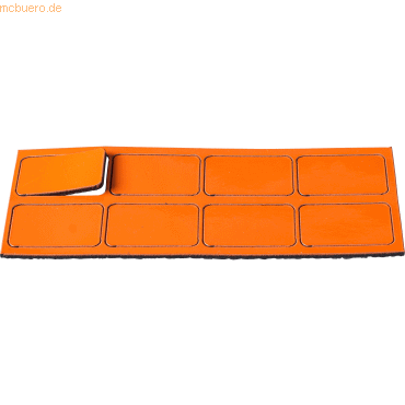 4024158014630 - Magnetische Symbole Rechteck 30x19mm VE=8 Stück orange
