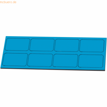 4024158014654 - Magnetische Symbole Rechteck 30x19mm VE=8 Stück hellblau