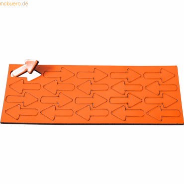 4024158014968 - Magnetische Symbole Pfeil 225x12mm VE=20 Stück orange