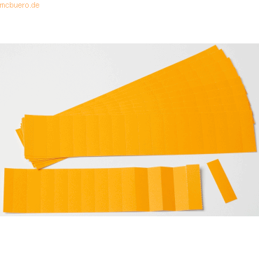 Ultradex Einsteckkarten für 50mm Einsteckschiene 420x46mm orange VE=6