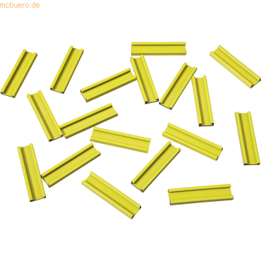 Ultradex Einsteckschiene magnetisch 40x9,5mm VE=18 Stück gelb