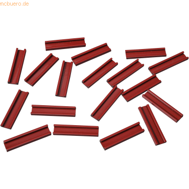 4024158019406 - Einsteckschiene magnetisch 40x95mm VE=18 Stück rot