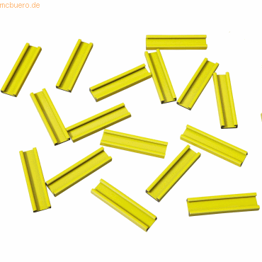 Ultradex Einsteckschiene magnetisch 50x9,5mm VE=16 Stück gelb