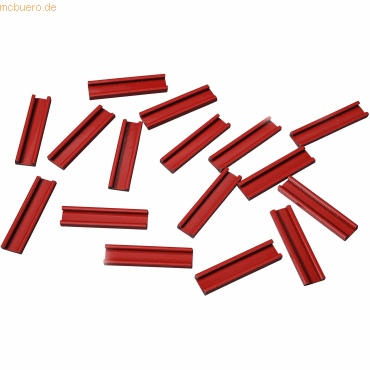 Ultradex Einsteckschiene magnetisch 50x9,5mm VE=16 Stück rot