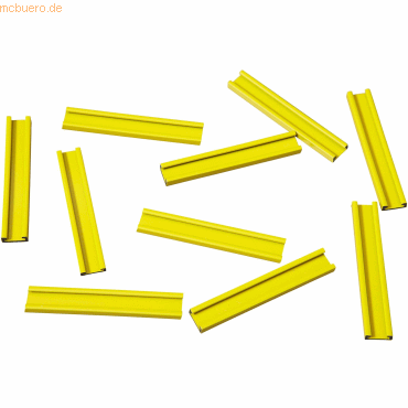Ultradex Einsteckschiene magnetisch 70x9,5mm VE=10 Stück gelb