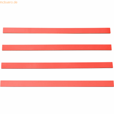 4024158015521 - Magnetisches Band 250x14x2mm VE=4 Stück rot