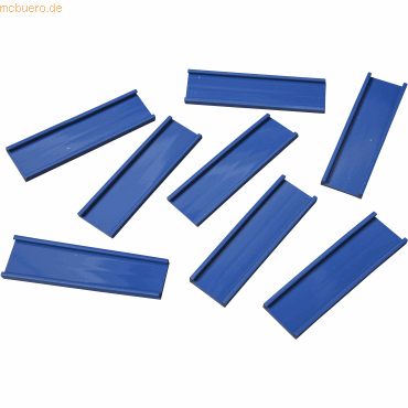 Ultradex Einsteckschiene magnetisch 70x20mm VE=8 Stück blau