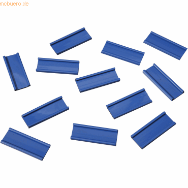 Ultradex Einsteckschiene magnetisch 40x15mm VE=12 Stück blau