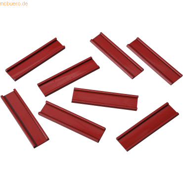 4024158019642 - Einsteckschiene magnetisch 60x15mm VE=8 Stück rot