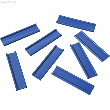 4024158019659 - Einsteckschiene magnetisch 60x15mm VE=8 Stück blau
