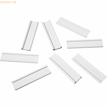 4024158187617 - Einsteckschiene magnetisch 60x15mm VE=8 Stück weiß